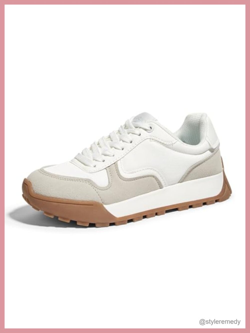 Womens Platform Canvas Sneakers Lace Up Casual Walking Shoes Comfortable
